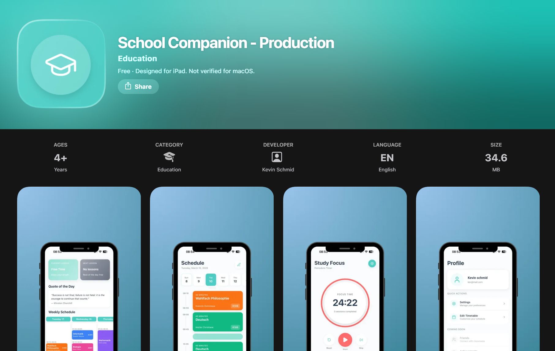 School Companion App Store